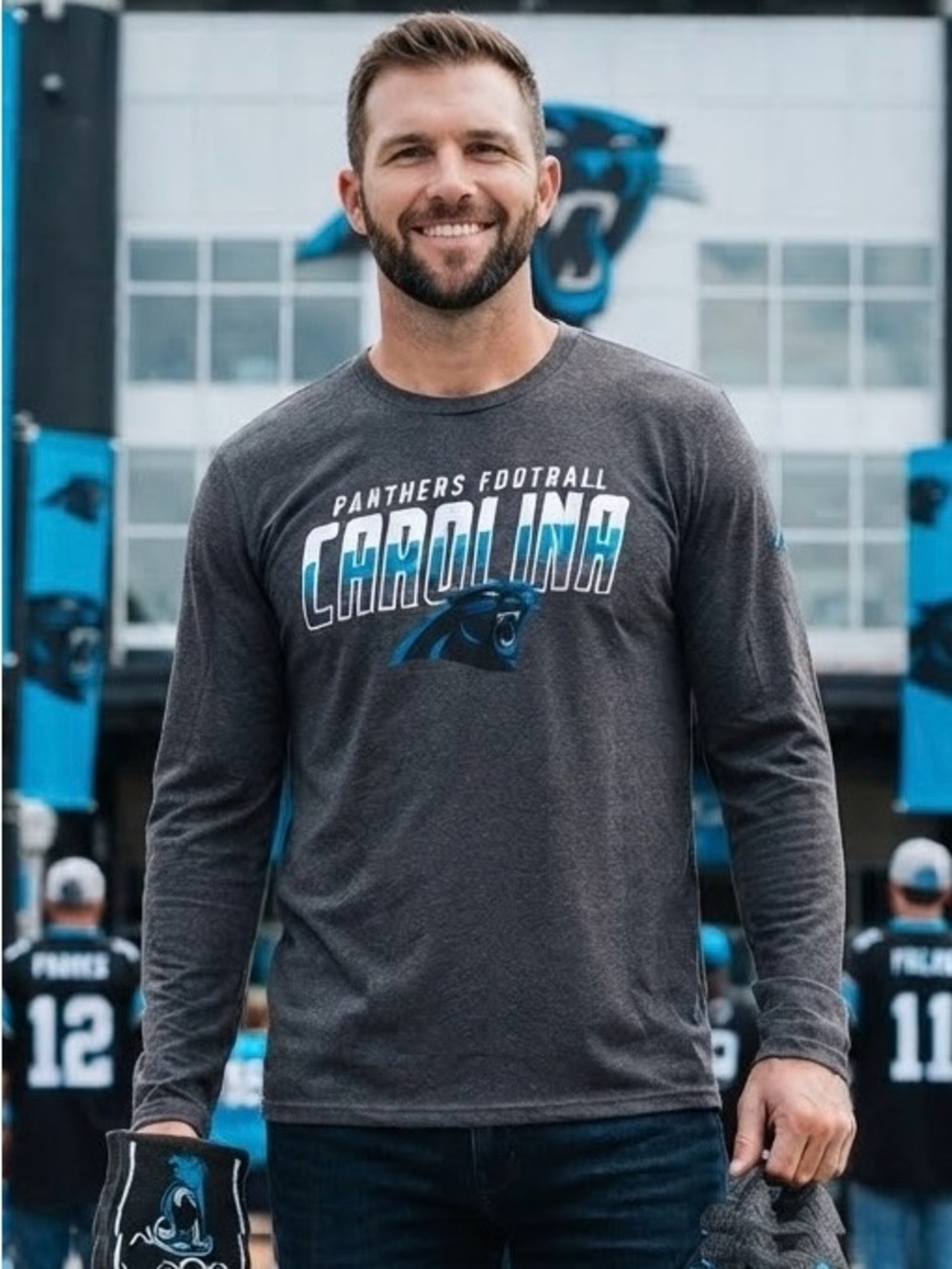 NFL Carolina Panthers Football Long-Sleeve Shirt - XL